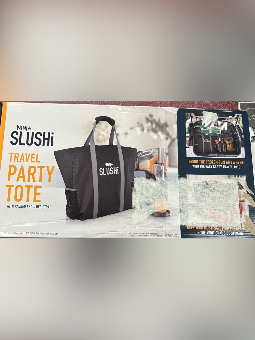 Ninja Slushi Travel Party Tote - Black with Gray Straps - Picture 5 of 5